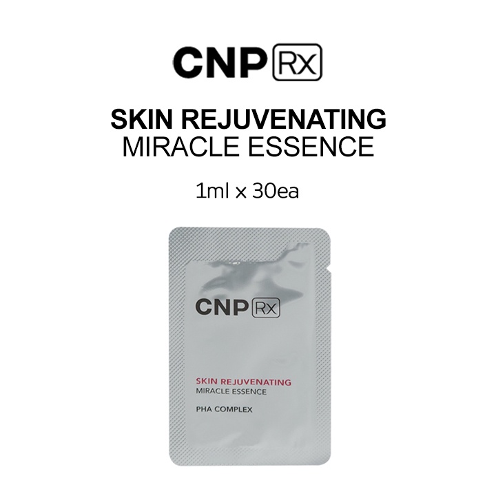 cnp-rx-skin-rejuvenating-miracle-essence-1ml-x-30ea-moist-skin-elastic-skin-lively-skin-glowing-skin