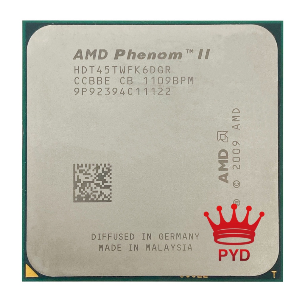 ซ็อกเก็ตโปรเซสเซอร์ CPU AMD Phenom II X6 1045T - HDT45TWFK6DGR 2.7GHz ...