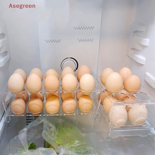 [Asegreen] กล่องจัดเก็บไข่ 6 10 หลุม สําหรับตู้เย็น