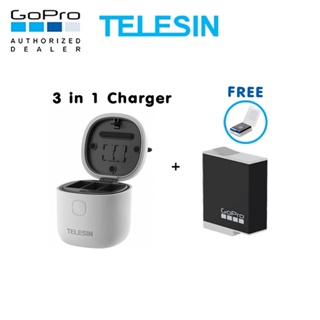 GoPro 11 / 10 / 9 Telesin Allin Box 3 in 1 Charger &amp; Card Reader &amp; Storage Box + Enduro Battery [ใหม่] ของโกโ...