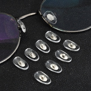 แผ่นรองจมูกแว่นตา แบบนุ่ม ใส น้ําหนักเบา สบาย สกรูในตัว กันลื่น อุปกรณ์เสริม สําหรับห้องแอร์แว่นตา