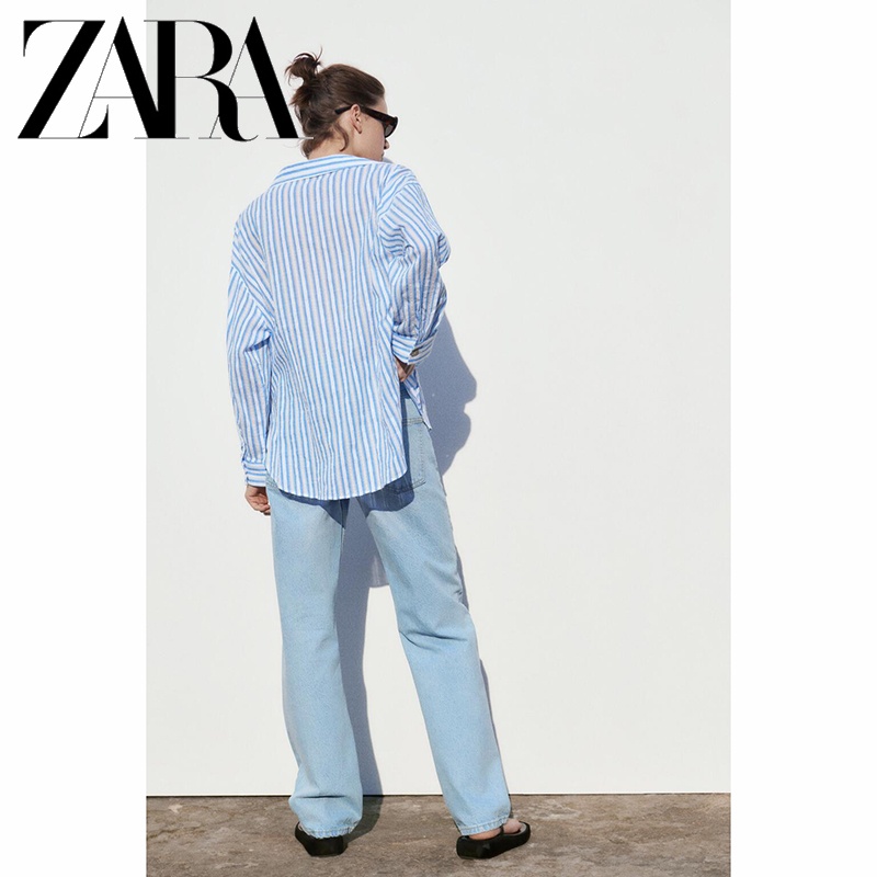 zara-ใหม่-เสื้อลูกไม้-แนวตั้ง-ทรงหลวม-สําหรับผู้หญิง