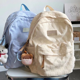 กระเป๋าเป้สะพายหลัง กระเป๋านักเรียน ขนาดใหญ่ จุของได้เยอะ กันน้ํา สไตล์เกาหลี สําหรับผู้หญิง