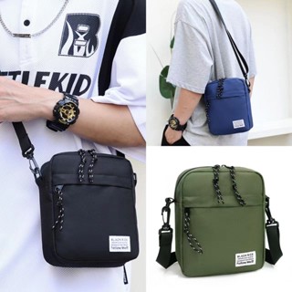 (HB-693) กระเป๋าสะพายข้าง ผ้าแคนวาส แฟชั่น ผู้ชาย