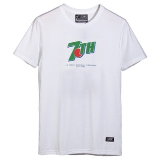 พร้อมส่ง ผ้าฝ้ายบริสุทธิ์ 7th Street เสื้อยืด รุ่น NVU001 T-shirt