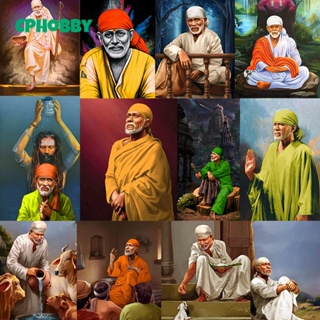 ภาพวาดปักเพชร พลอยเทียม แนวโมเสก ลาย Shirdi Sai Baba 5D Diy สําหรับตกแต่งบ้าน ของขวัญ