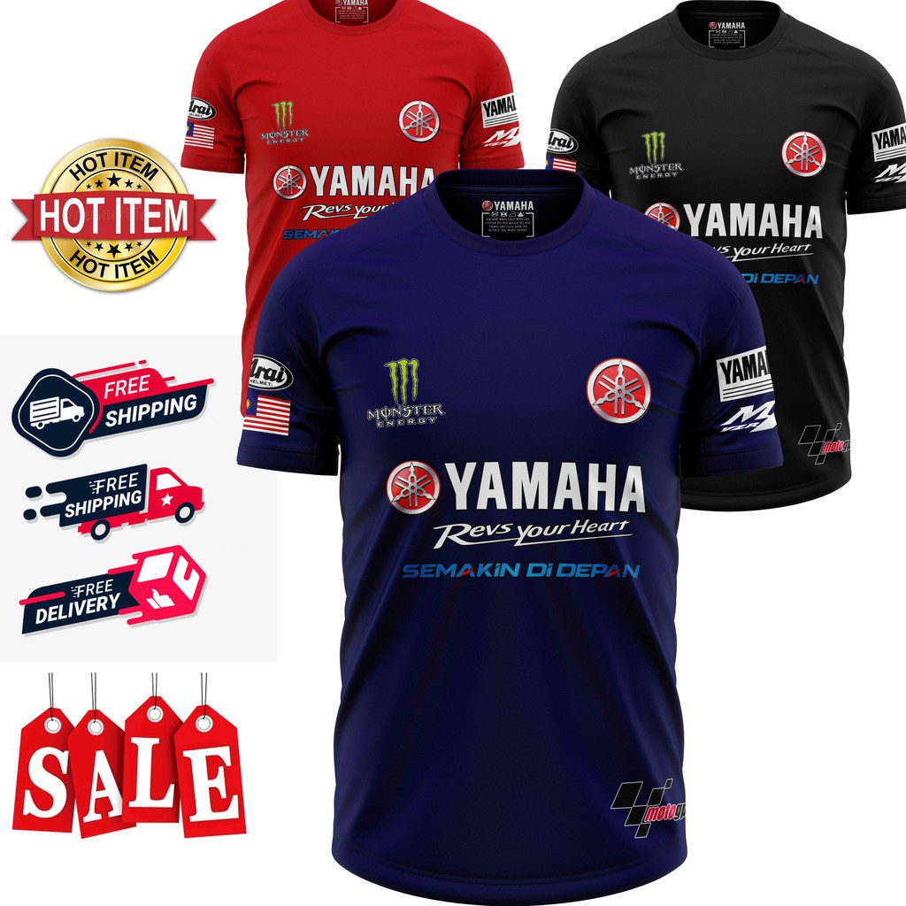 พร้อมส่ง-เสื้อยืด-baju-yamaha-gp-2022-ส่งฟรีไปรษณีย์