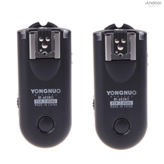 Yongnuo RF-603N II Wireless Remote Flash Trigger N1 for  D800 D700 D300 D200 D3