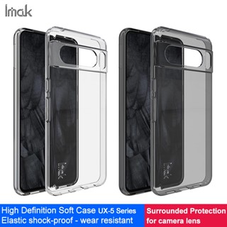 ของแท้ Imak เคส Google Pixel 8 Pro ใส นิ่ม TPU เคสด้านหลัง Pixel8 ซิลิโคนใส กันกระแทก เคส