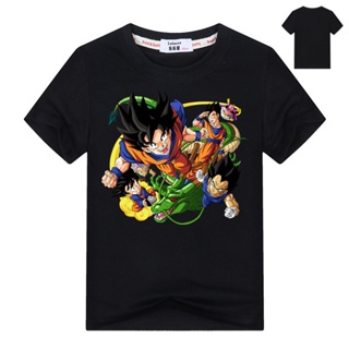 GOOD YF เสื้อยืดแขนสั้นเสื้อยืดแขนสั้นลายการ์ตูน Dragon Ball Z GokuS-5XL