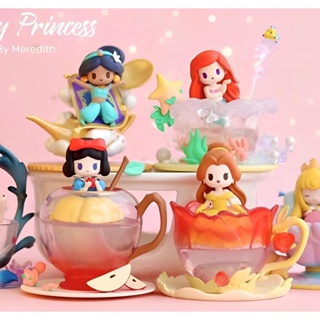 พร้อมส่ง ของเล่นฟิกเกอร์ Disney Princess Teacup Sweetheart Series Mystery Box สําหรับเด็ก