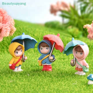 [Beautyupyang] ฟิกเกอร์ตุ๊กตาเด็กผู้หญิง ร่ม ขนาดเล็ก สําหรับตกแต่งสวน 1 ชิ้น