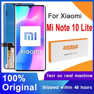ของแท้ 100% หน้าจอแสดงผล AMOLED 6.47 นิ้ว สําหรับ Xiaomi Mi Note 10 Lite LCD M2002F4LG M1910F4G