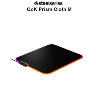 SteelSeries QcK Prism Cloth M แผ่นรองเมาส์เกมมิ่งRGBเกรดพรีเมี่ยมจากเดนมาร์ก Size M (ของแท้100%)