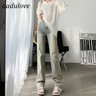 DaDulove💕 New American Ins High Street Stretch Jeans WOMENS Niche High Waist Straight Pants Large Size Trousers