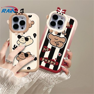 เคสซิลิโคนนิ่ม ลายการ์ตูนลูกสุนัขน่ารัก สําหรับ OPPO A78 A17 A17K A57 2022 A15 A16 A16K A54 A53 A12 A5S F11 A3S A31 A52 A92 A94 A93 A37 F9 A1K Reno 5 A76 A96 A36