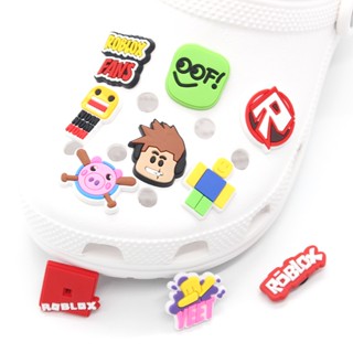 อุปกรณ์เสริม จี้การ์ตูน Robloxs Game Jibbitz Charm Roblox Robux Jibits Crocs Pig Croc Jibbits เหมาะกับผู้หญิง สําหรับตกแต่งรองเท้า