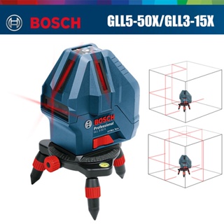 Bosch เลเซอร์วัดระดับ 5 สาย 3 สาย 2 ระดับ สีแดง GLL5-50X GLL3-15X GLL30G RJ5T