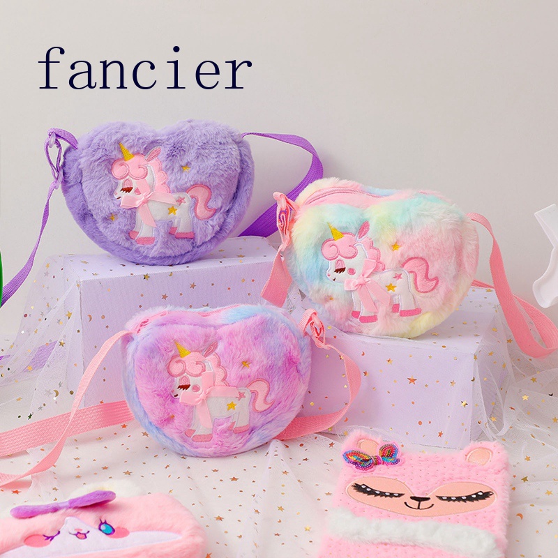 fancier-กระเป๋าสะพายไหล่-กระเป๋าใส่เหรียญ-กุญแจ-ยูนิคอร์น-ขนาดเล็ก-น่ารัก-สําหรับเด็กผู้หญิง