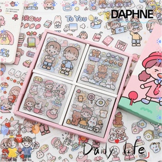 Daphne สติกเกอร์ PET 20 ชิ้น Journaling DIY ตกแต่งอัลบั้มไดอารี่ เครื่องเขียน กระต่าย เด็กผู้หญิง