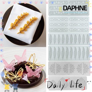 Daphne แม่พิมพ์ซิลิโคน รูปขนนก สําหรับทําเค้กช็อคโกแลต ฟองดองท์