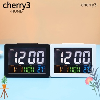 Cherry3 นาฬิกาดิจิทัลตั้งโต๊ะ LED ขนาดเล็ก สําหรับตกแต่งบ้าน