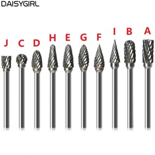 【DAISYG】Burrs Deburring 1pc Tungsten Steel Carbide Double Cut Silver 3mm Shank