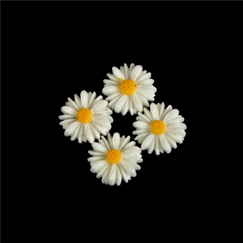 adornmentno1-ดอกเดซี่เรซิ่น-สีขาว-50-ชิ้น-สําหรับตกแต่งเครื่องประดับ-diy-บูติก
