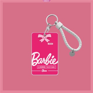พวงกุญแจ จี้การ์ตูนอนิเมะ Barbie Campus ป้องกันการสูญหาย แบบพกพา แฟชั่นสําหรับผู้หญิง
