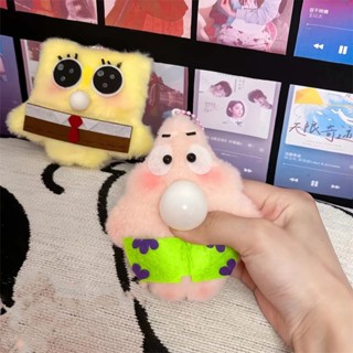 พร้อมส่ง พวงกุญแจ Spongebob พวงกุญแจ ตุ๊กตา ตัวใหญ่ 12cm น่ารัก นุ่มนิ่ม ตุ๊กตา ของนำเข้า มีไม่มาก Sponge สปั๊น