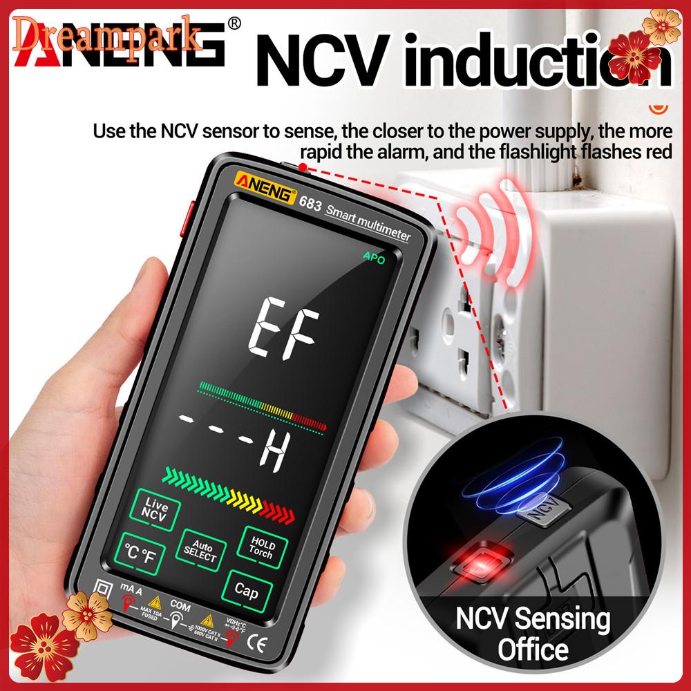 aneng-683-มัลติมิเตอร์วัดแรงดันไฟฟ้า-ac-dc-หน้าจอสัมผัส-ncv-6000-ครั้ง-กันไฟไหม้-ชาร์จซ้ําได้-พร้อมไฟฉาย-สําหรับทดสอบแรงดันไฟฟ้า-ncv