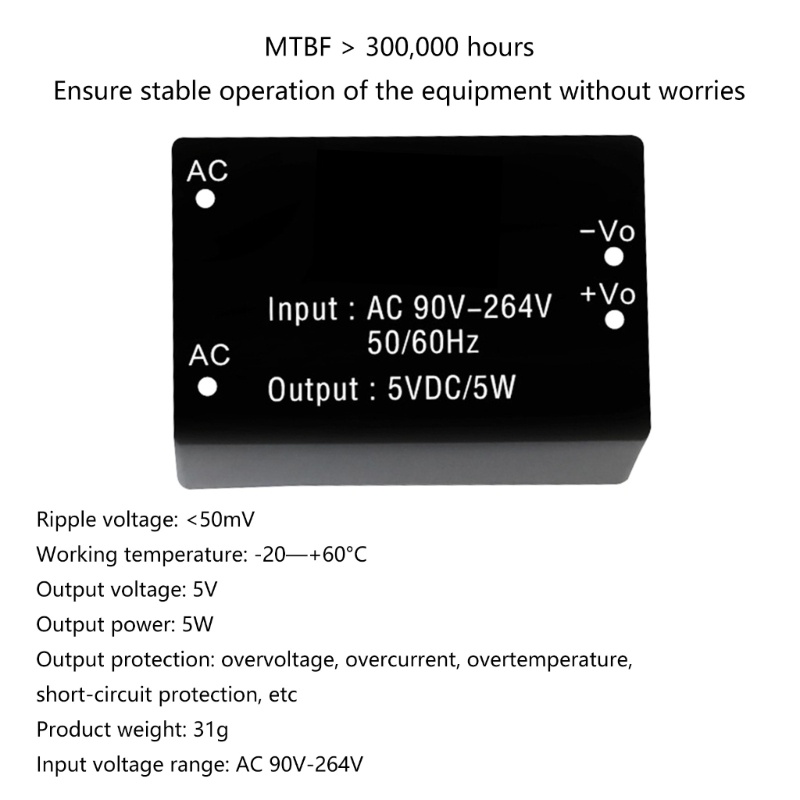 aod-viper12a-โมดูลพาวเวอร์ซัพพลาย-220v-to-5v-5w-สําหรับ-home-ac-dc-isolation-switch