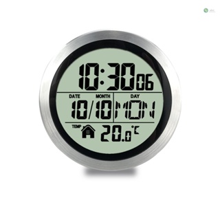 [พร้อมส่ง] นาฬิกาดิจิทัล LCD แบบถ้วยดูด กันน้ํา ตรวจจับอุณหภูมิ สําหรับห้องน้ํา ห้องครัว