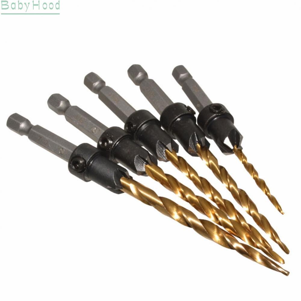 big-discounts-5pcs-hex-shank-taper-drill-counter-sink-holes-drilled-carpenter-countersink-bit-bbhood