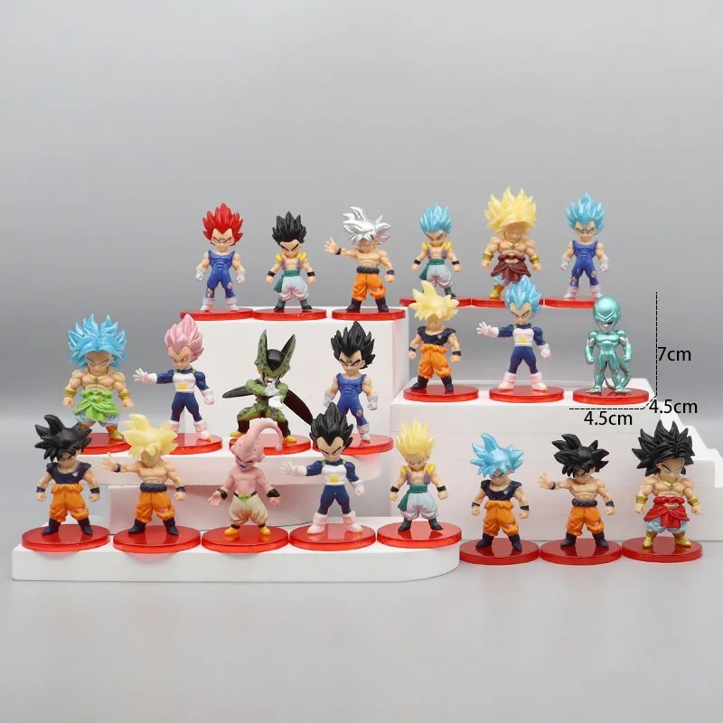 โมเดลฟิกเกอร์-ดราก้อนบอล-super-saiyan-goku-vegeta-dbz-ขนาดเล็ก-ของเล่นสําหรับเด็ก-21-ชิ้น-ต่อล็อต