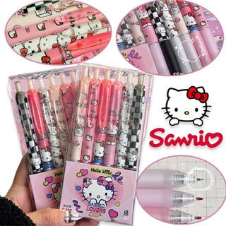 SANRIO Kawaii Hello Kitty ชุดปากกาเจล 0.5 มม. 6 ชิ้น ต่อชุด