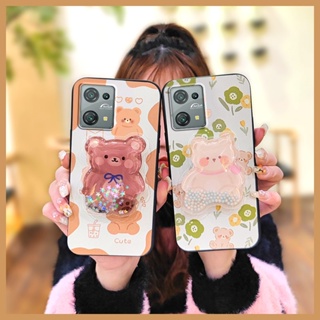 Back Cover drift sand Phone Case For Blackview Oscal C30/C30 Pro Fashion Design glisten protective Kickstand Cartoon