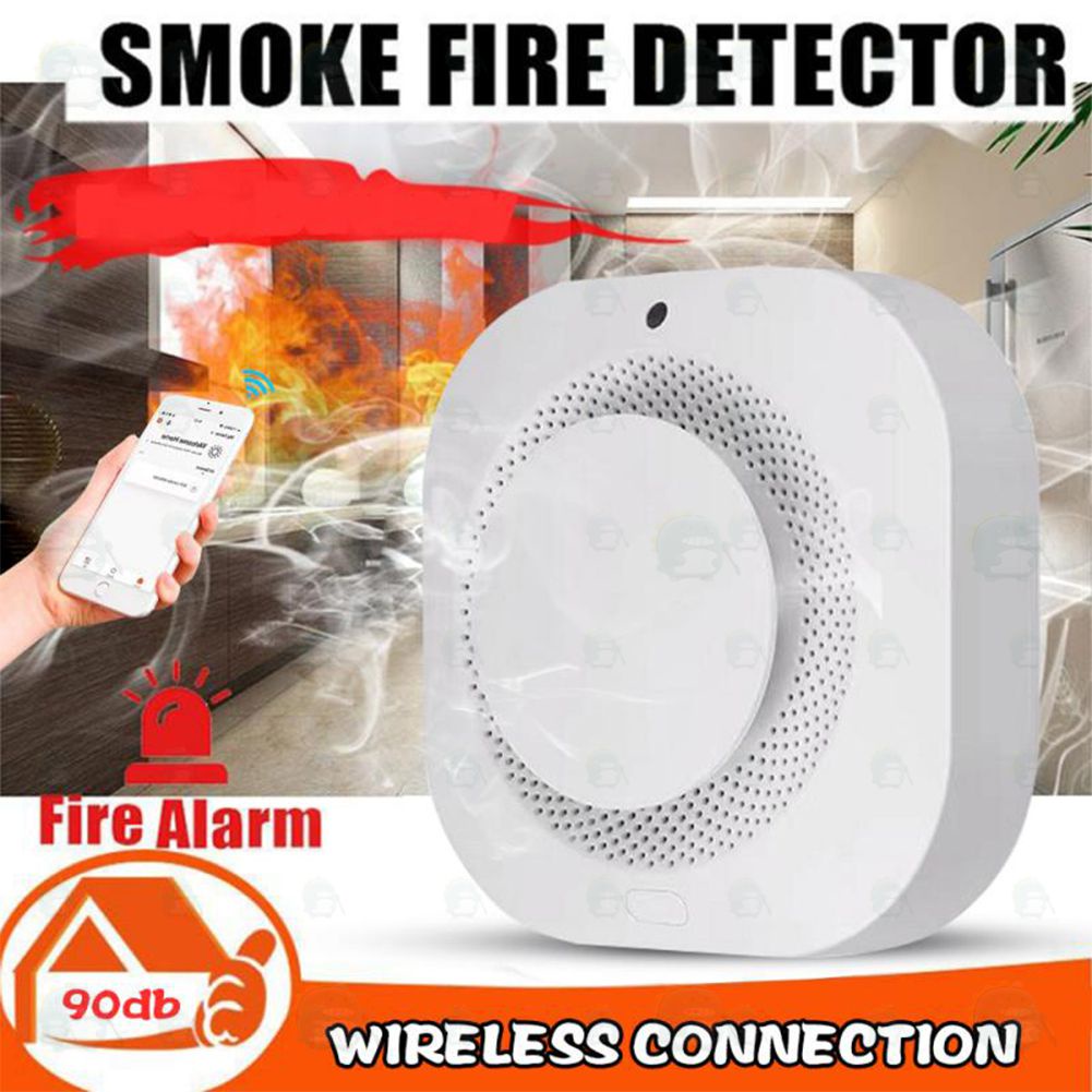 tuya-90db-wifi-smoke-detector-sensor-สัญญาณกันขโมย-ควันไฟ-กันไฟ-รักษาความปลอดภัยภายในบ้าน