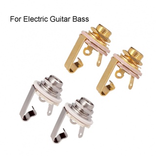 New Arrival~Socket Guitar Parts 2Pcs Bass Guitar Part Brass Input Guitar Plug Socket