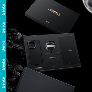 [Benks Official] กล่องของขวัญพิเศษ 3in1 สําหรับ IPhone 14 Pro Max 600D Aramid Fiber Case Corning HD กระจกนิรภัย ชาร์จเร็ว ระบายความร้อน ไร้สาย