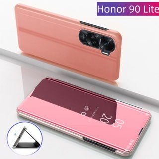เคสโทรศัพท์มือถือหนังนิ่ม แบบฝาพับแม่เหล็ก กันกระแทก หรูหรา สําหรับ Honor 90 Lite 5G 90Lite Honor90Lite 2023