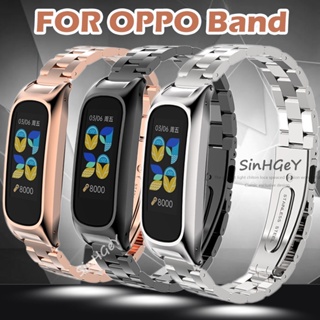 สายนาฬิกาข้อมือ สเตนเลส โลหะ แบบเปลี่ยน สําหรับ OPPO Band