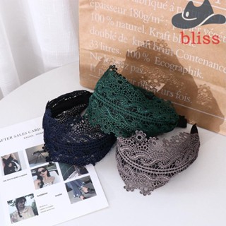 Bliss ที่คาดผม ด้านข้างกว้าง หวาน เรียบง่าย ดอกไม้ ล้างหน้า ผ้าเรซิน สไตล์เกาหลี สวมผม