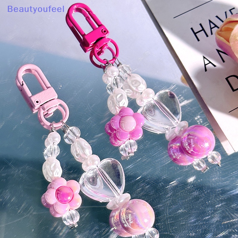 beautyoufeel-พวงกุญแจ-จี้ดอกไม้-หลากสี-เครื่องประดับ-สําหรับห้อยโทรศัพท์มือถือ