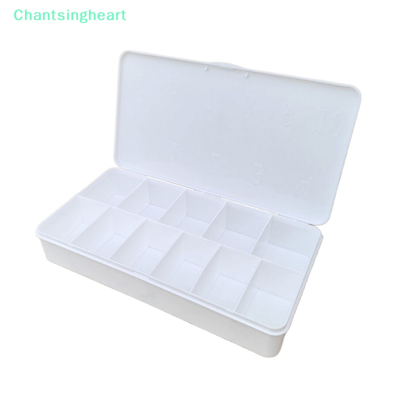 lt-chantsingheart-gt-กล่องเก็บพลอยเทียม-11-ช่อง-สีขาว-สําหรับตกแต่งเล็บปลอม-ลดราคา