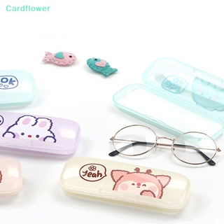 &lt;Cardflower&gt; กล่องแว่นกันแดด PVC แบบใส เนื้อแมตต์ ลายการ์ตูนสัตว์น่ารัก ลดราคา