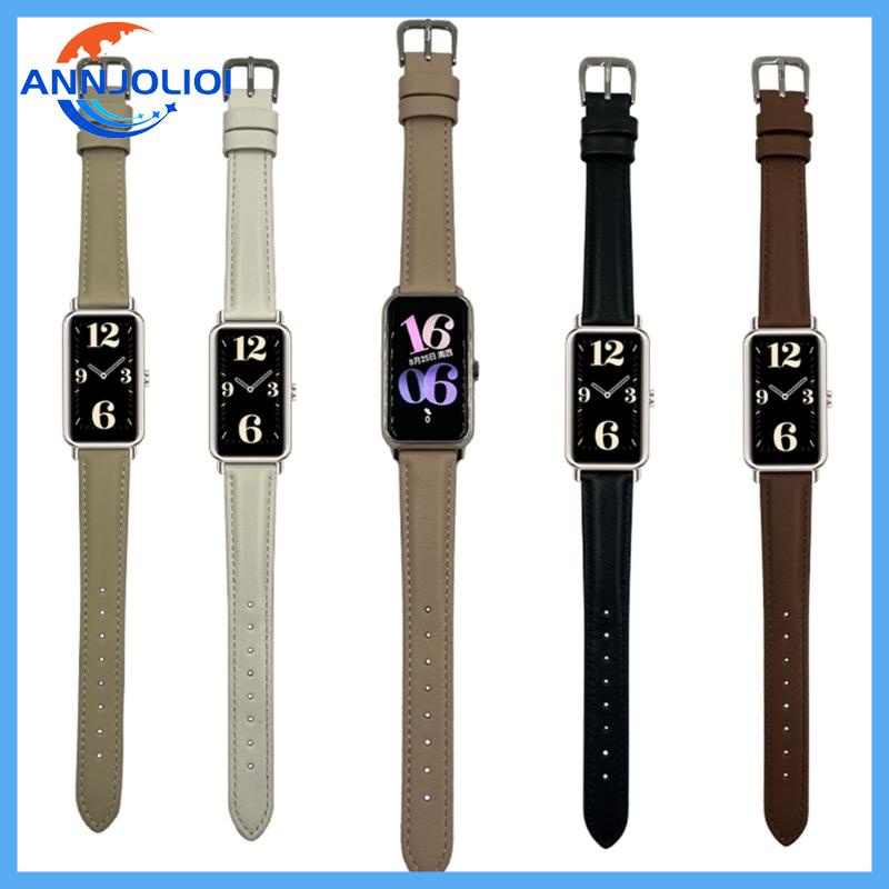 ann-สายรัดข้อมือหนัง-กันน้ํา-กันรอยขีดข่วน-สําหรับสมาร์ทวอทช์-fit-mini-bracelet-sport