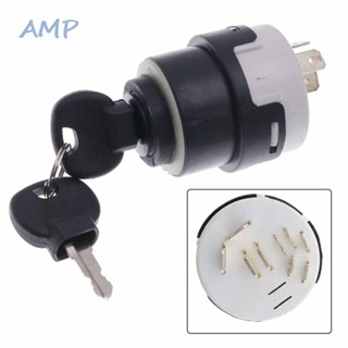 ⚡NEW 8⚡Ignition Switch Accessories Plastic Replacement White&Black With 2 Keys