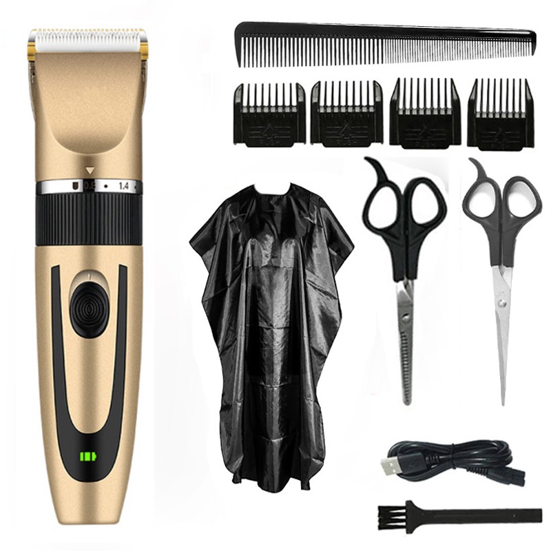 ปัตตาเลี่ยนไฟฟ้า-ไร้สาย-ที่ชาร์จusb-สำหรับตัดผม-ปัตตาเลี่ยนตัดผม-hair-clipper