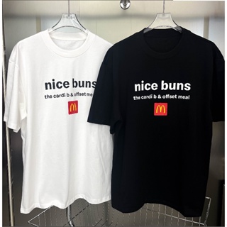 เสื้อยืดแขนสั้นลําลอง พิมพ์ลาย High Street McDonalds พลัสไซซ์ สําหรับผู้ชาย และผู้หญิง